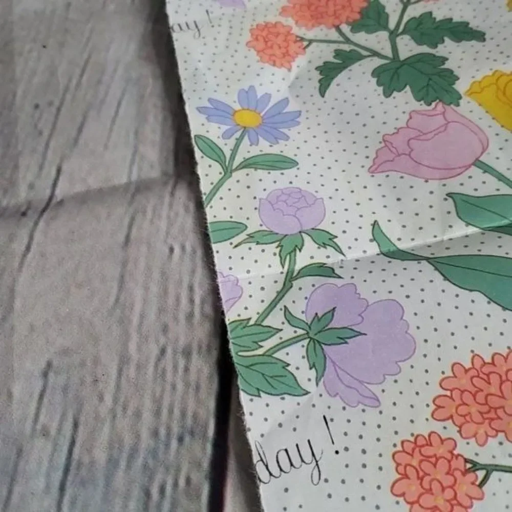 Vintage Springtime Floral Gift Wrap American Greetings